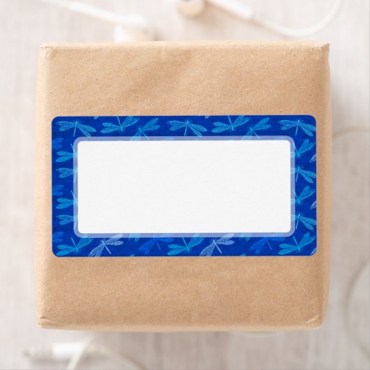 Étiquette Blue Dragonfly Dance Nature Lover (En situation)