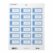 Étiquette Blue Hippo Address Label (Feuille entière)