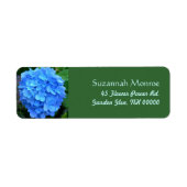 Étiquette Blue Hydrangea Address Labels (Devant)