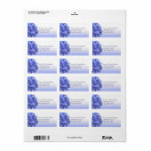 Étiquette Blue Hydrangea Address Labels (Feuille entière)