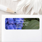 Étiquette Blue Hydrangea Floral (En situation)