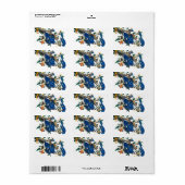 Étiquette Blue Jay par John James Audubon (Feuille entière)