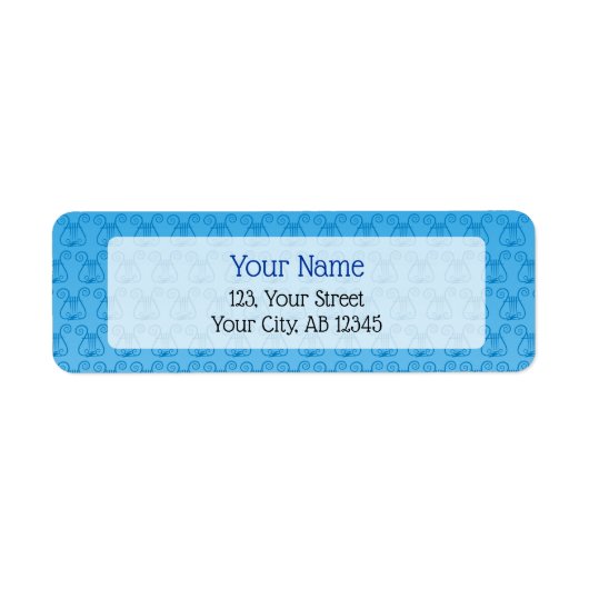 Étiquette Blue Lyre (Devant)