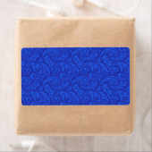 Étiquette Blue Paisley (En situation)