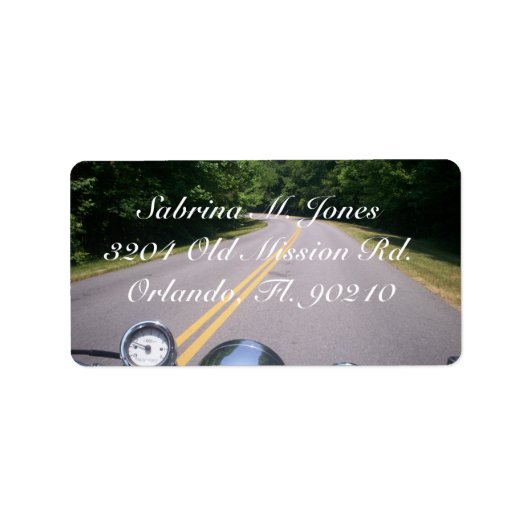 Étiquette Blue Ridge Motorcycle Ride 3 (Devant)