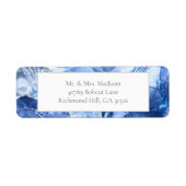 Étiquette Blue Sapphire Gemstone Retourner l'adresse Étiquet (Devant)