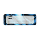 Étiquette Blue Silk wave (Devant)