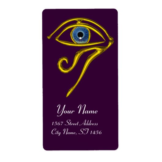 Étiquette BLUE TALISMAN violet (Devant)