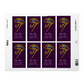 Étiquette BLUE TALISMAN violet (Feuille entière)
