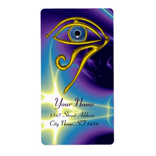 Étiquette BLUE TALISMAN violet (Devant)