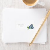 Étiquette Blueberges (En situation)