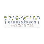 Étiquette Blueberries (Devant)