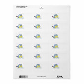 Étiquette Bluebirds (Feuille entière)