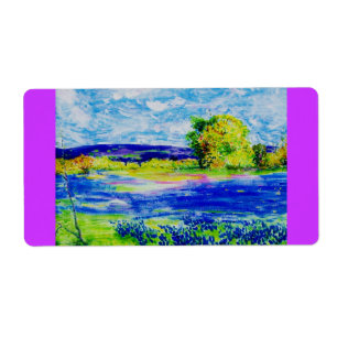 Étiquette Bluebonnet  Wildflowers