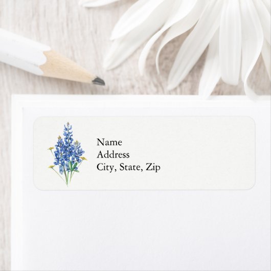 Étiquette Bluebonnets (En situation)