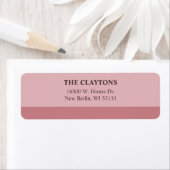 Étiquette Blush Bar Return Address Labels (En situation)