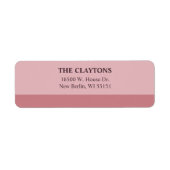 Étiquette Blush Bar Return Address Labels (Devant)