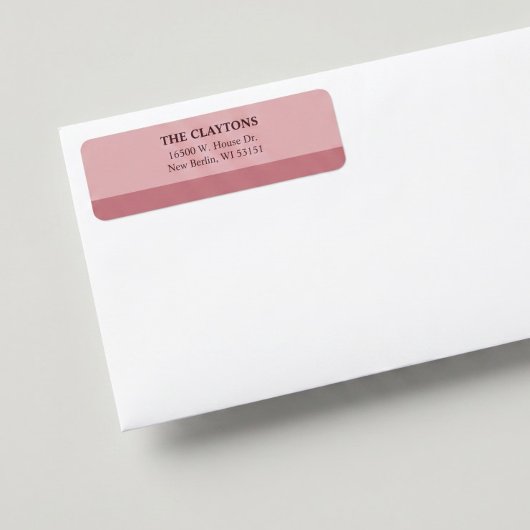 Étiquette Blush Bar Return Address Labels