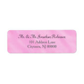 Étiquette Blush Pink Watercolor Wedding (Devant)