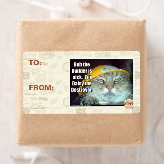 Étiquette Bob le Builder est malade (En situation)