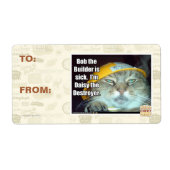 Étiquette Bob le Builder est malade (Devant)