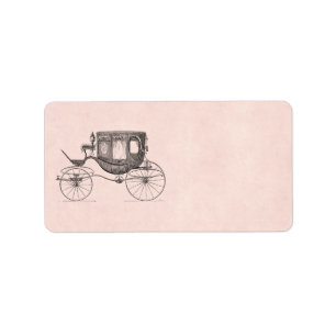 Étiquette Boguet antique hippomobile de chariot vintage de