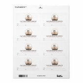 Étiquette Boho Appointment Cat sitter (Feuille entière)