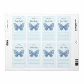 Étiquette Boho Butterfly, propriété de (Feuille entière)