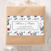 Étiquette Boho Cactus, Succulent & Floral - Mariage (En situation)