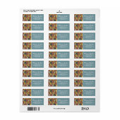 Étiquette Boho coloré Boodland Owl Motif (Feuille entière)