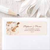 Étiquette Boho Copper et White Return Address (En situation)