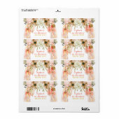 Étiquette Boho Dream Catcher Bouteille d'eau Merci cadeau (Feuille entière)