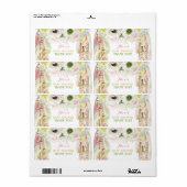 Étiquette Boho Dream Catcher Bouteille d'eau Merci cadeau (Feuille entière)