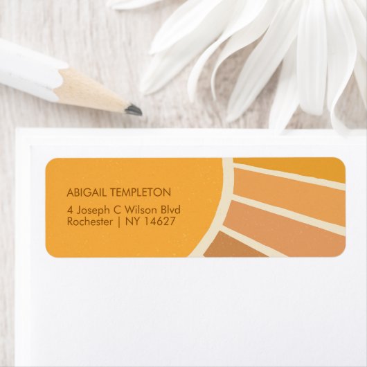 Étiquette Boho Eté Premier Voyage Autour Du Soleil 1Er Anniv (En situation)