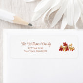 Étiquette Boho Fall Foliage Élégant Adresse de retour (En situation)