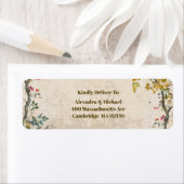 Étiquette Boho Fleur sauvage d'automne Mariage botanique (En situation)