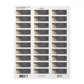 Étiquette Boho Floral Mushroom Botanique | Adresse de retour (Feuille entière)