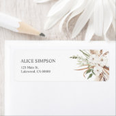 Étiquette Boho Green Pampa Grass Mariage (En situation)