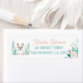 Étiquette Boho Mint Green (En situation)