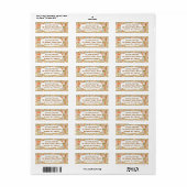 Étiquette Boho Rectangles (Feuille entière)