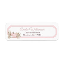Boho Rose Citrouille 1er Anniversaire