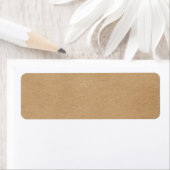 Étiquette Boho rustique Kraft simple et élégant (En situation)
