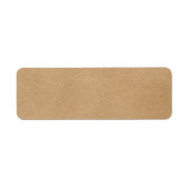 Étiquette Boho rustique Kraft simple et élégant (Devant)
