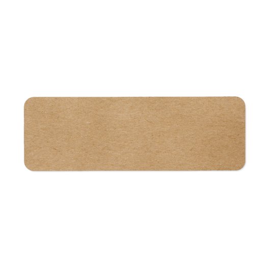 Étiquette Boho rustique Kraft simple et élégant (Devant)