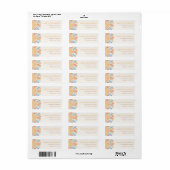 Étiquette Boho soleil soleil muet tons jaune bleu orange l (Feuille entière)