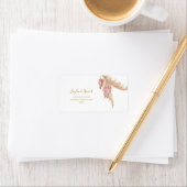 Étiquette Boho Tropical Botanical | Mariage RSVP Adresse (En situation)