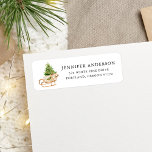 Étiquette Boho Watercolor Christmas Sleigh Return Adresse<br><div class="desc">Habillez vos enveloppes de vacances avec nos élégantes étiquettes d'adresse de retour de vacances. Les étiquettes festifs disposent d'un traîneau d'aquarelle boho rempli d'un sapin de Noël et de cadeaux. Personnalisez les étiquettes d'adresse de retour festives en ajoutant votre nom et adresse.</div>