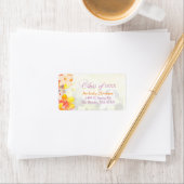 Étiquette Boho Watercolor Flowers Graduation (En situation)