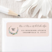 Étiquette Boho Wreath (En situation)