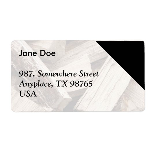 Étiquette Bois (Devant)